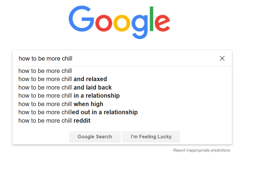 In search of&nbsp;chill